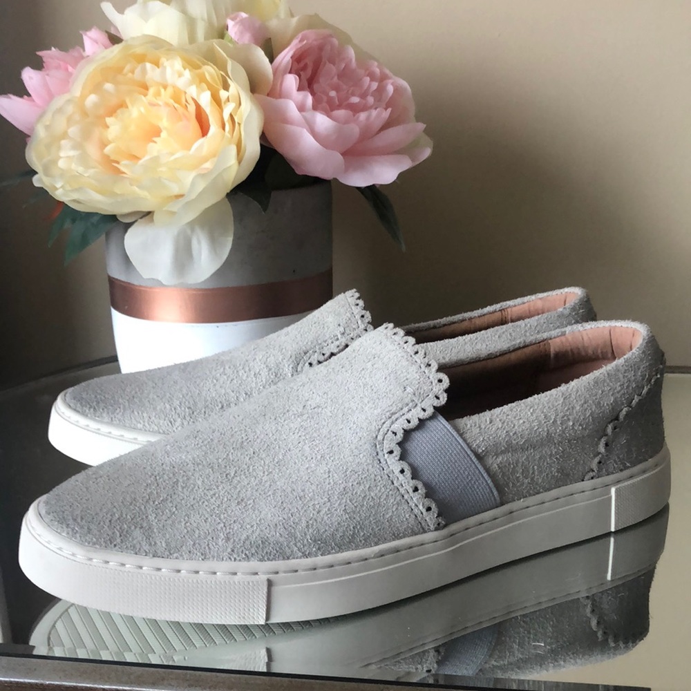 FRYE Suede Ivy Scallop Slip On Shoes Sneakers